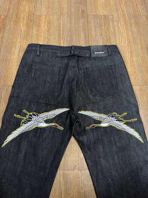 Red Crowned Crane Denim