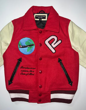 Kids destination varsity jacket